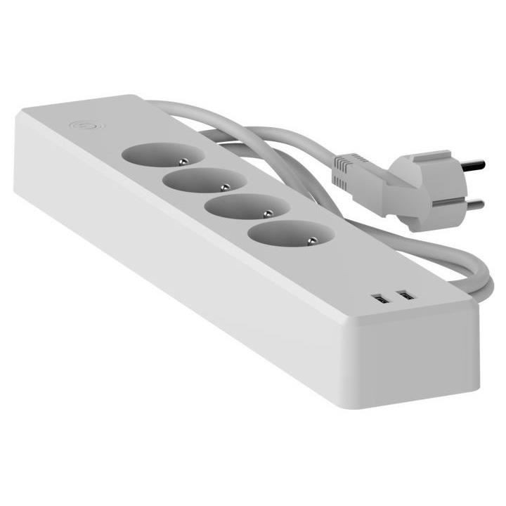 Multiprise intelligente - CALEX - 4 voies BE / FR + 2 USB