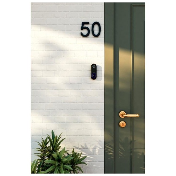 Sonnette vidéo intelligente- CALEX - avec carillon - 1080 DP - Câble