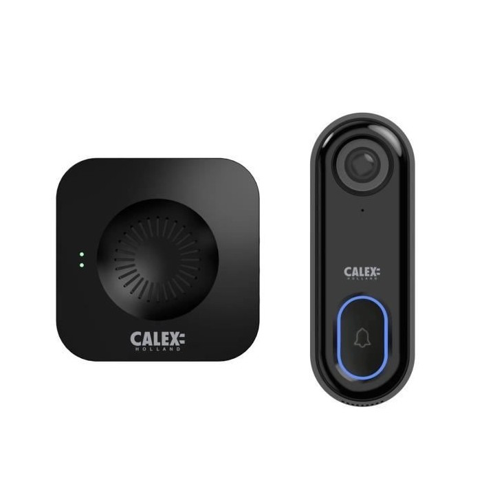Sonnette vidéo intelligente- CALEX - avec carillon - 1080 DP - Câble