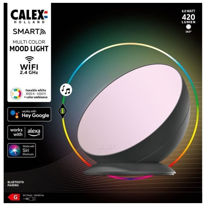 CALEX - Smart Moodlight 5W 420lm RGBCCT 3000-6500K