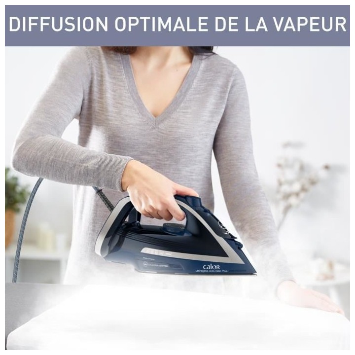 CALOR Fer a repasser, 2800 W, Débit vapeur 50 g/min, Fonction pressin
