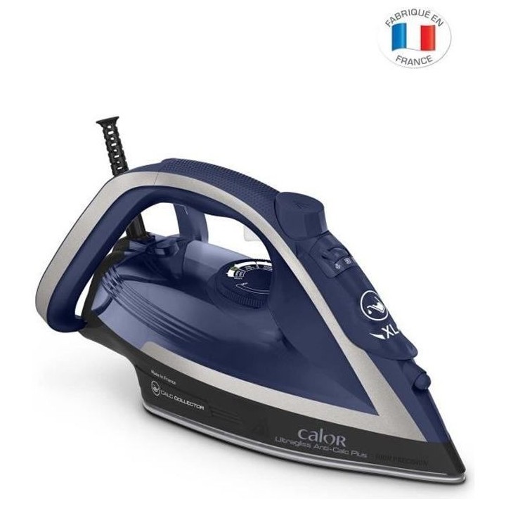 CALOR Ultragliss Anti-Calc +, Fer a repasser, Vapeur 50g/min, Pressing