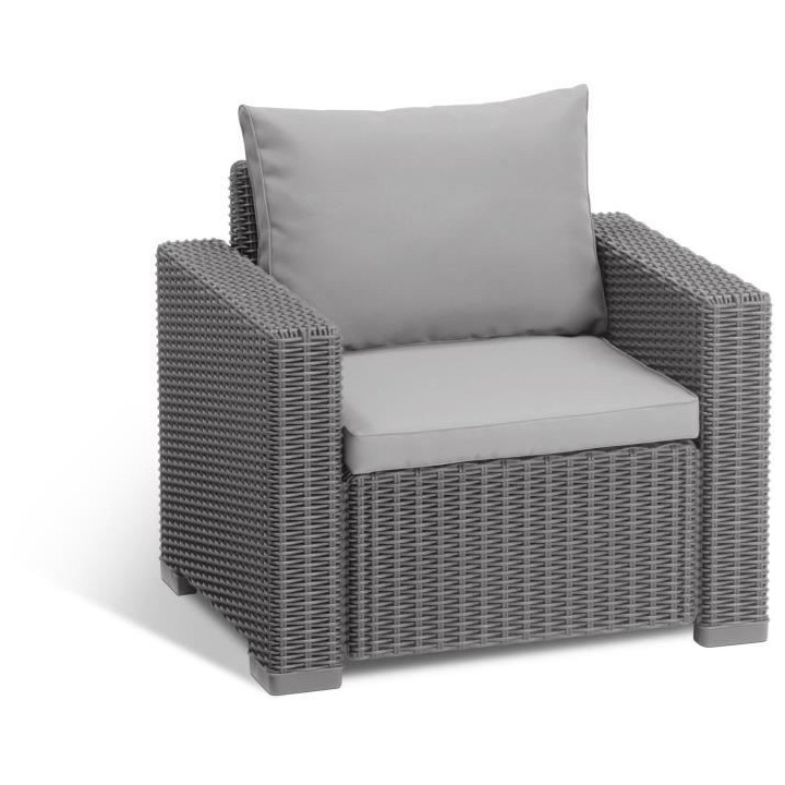 Salon de jardin - Résine imitation rotin tressé - Allibert by KETER