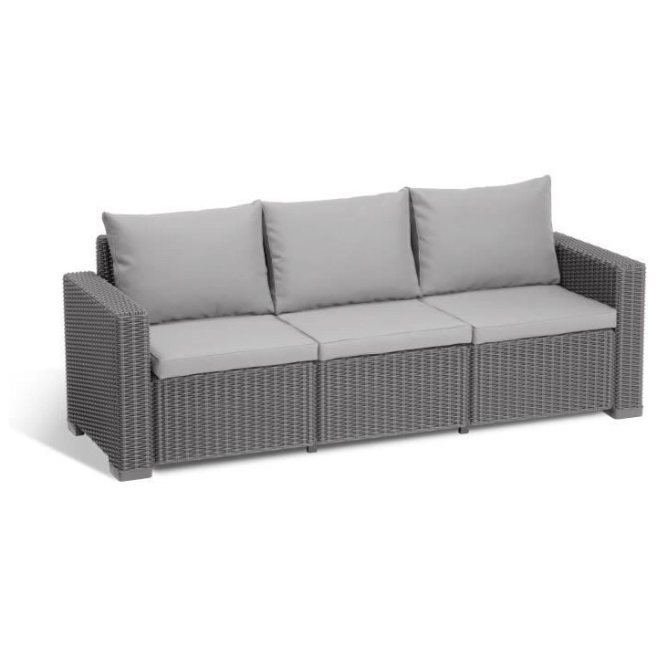 Salon de jardin - Résine imitation rotin tressé - Allibert by KETER