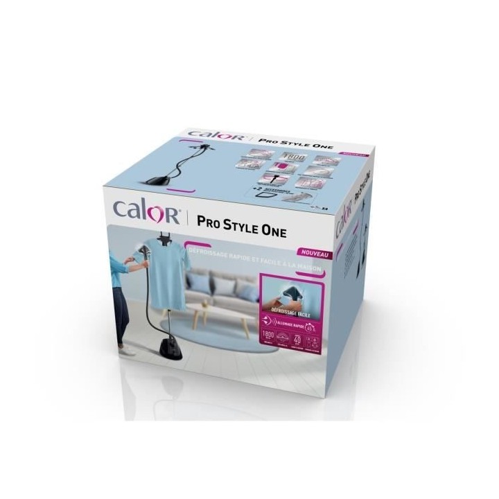 CALOR Défroisseur vapeur vertical, 1800 W, Réservoir 1,5 L, Chaud en