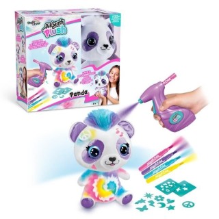 Peluche Airbrush Panda a personnaliser - Peluche spray art avec feutre