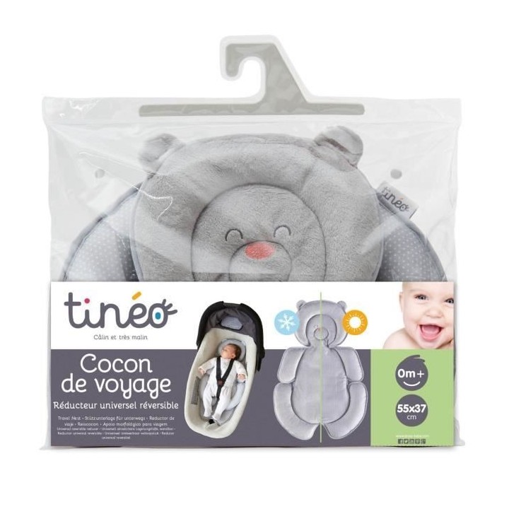 TINÉO - Cocon De Voyage Bébé, Réducteur Bébé, Universel, Face Hi