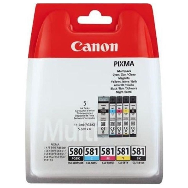 Imprimante Jet d'encre - CANON PIXMA TS705a - 5 cartouches - Couleur -