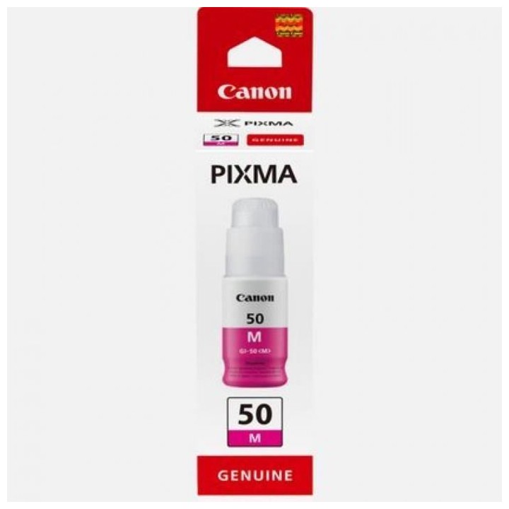 Bouteille d'encre - CANON - GI-50M - Magenta - Compatibilité PIXMA Me