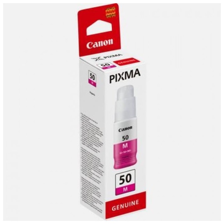 Bouteille d'encre - CANON - GI-50M - Magenta - Compatibilité PIXMA Me