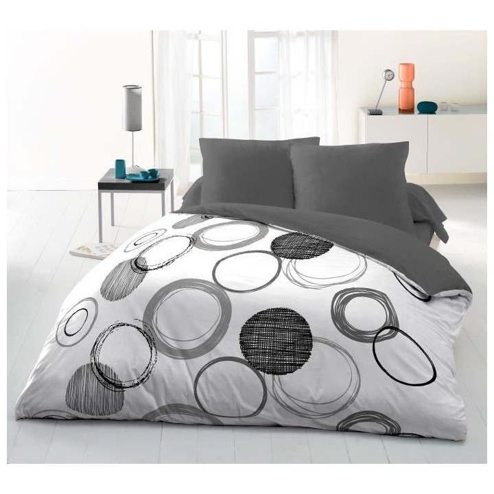 Parure de couette microfibre Audace - 1 housse de couette 220 x 240 cm