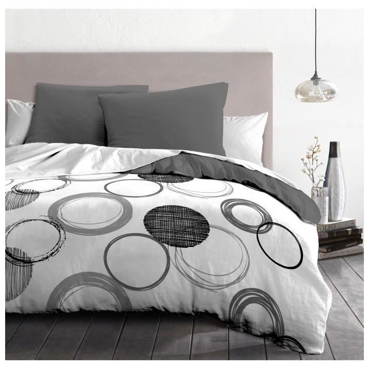 Parure de couette microfibre Audace - 1 housse de couette 220 x 240 cm