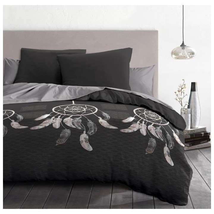 Parure de couette microfibre ATTRAPE REVES - 1 housse de couette 220 x