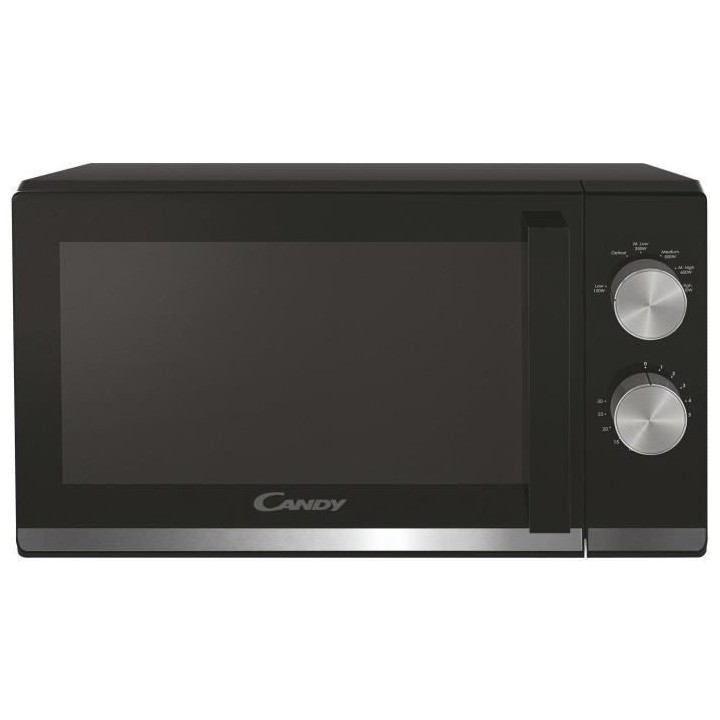 Micro-ondes pose libre CANDY CMW20TNMB - Noir - 20L - 700W - plateau 2