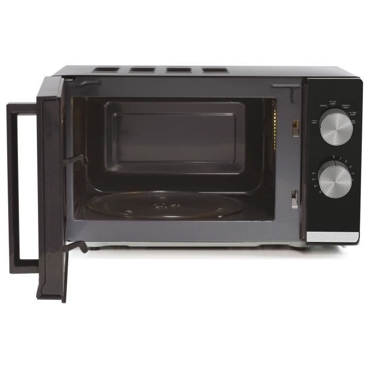 Micro-ondes pose libre CANDY CMW20TNMB - Noir - 20L - 700W - plateau 2