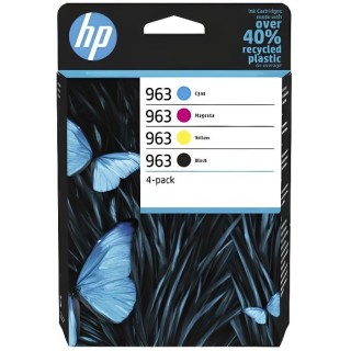 HP 963 Pack de 4 cartouches d'encre noire, cyan, jaune et magenta auth