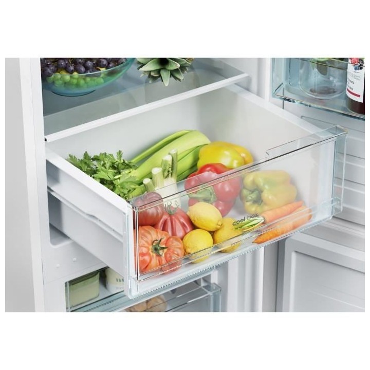 CANDY - CCT3L517FB - Réfrigérateur combiné 260 L (186 + 74) - Froid