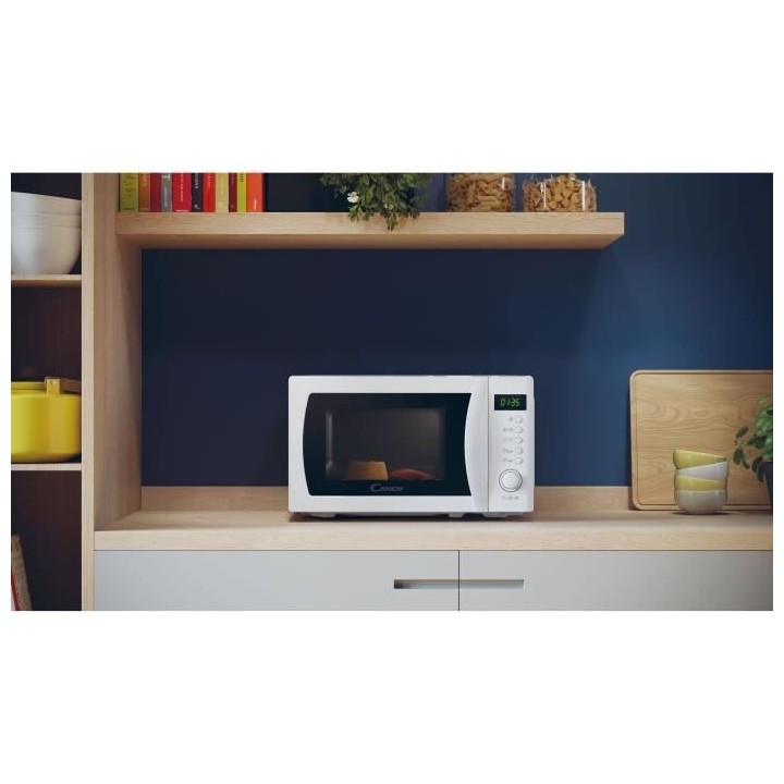 CMWA20SDLW Micro-ondes Mono CANDY Idea - 20L - MO : 700W - UI digitale