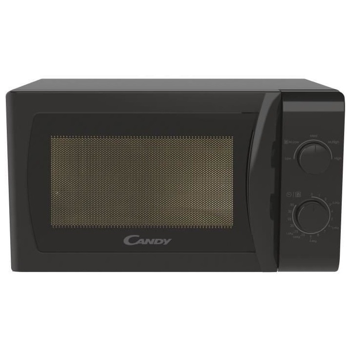 Micro-ondes pose libre CANDY CMW20SMB- Noir - 20L - 700W - plateau 25,