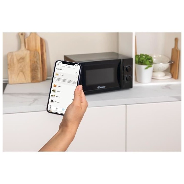 Micro-ondes pose libre CANDY CMW20SMB- Noir - 20L - 700W - plateau 25,