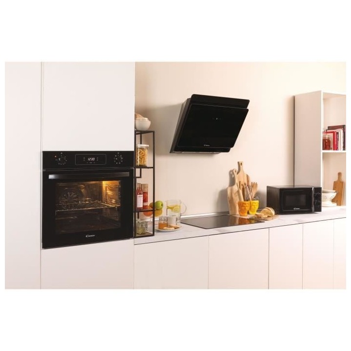 Micro-ondes pose libre CANDY CMW20SMB- Noir - 20L - 700W - plateau 25,