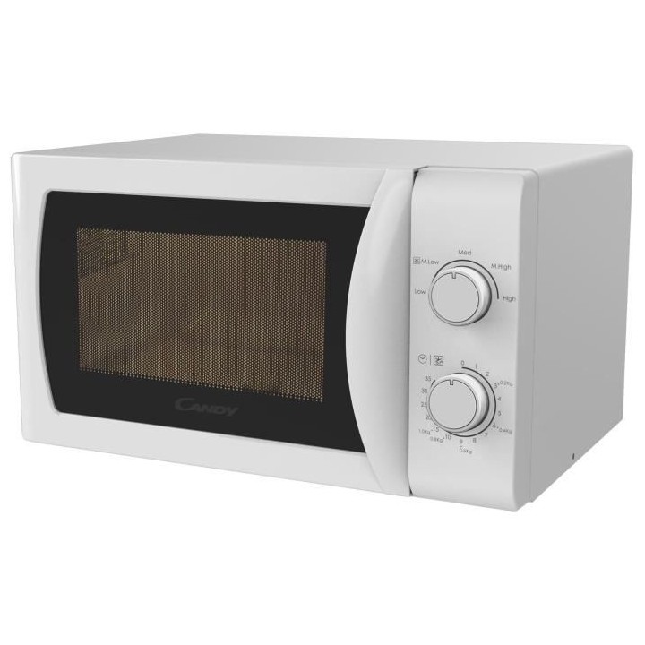 CMW20SMW Micro-ondes Mono CANDY Idea - 20L - MO : 700W - UI mécanique