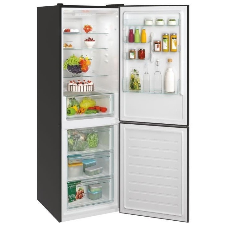 Réfrigérateur Combiné - CANDY - CCE3T618EB - Classe E - 341 L - 185