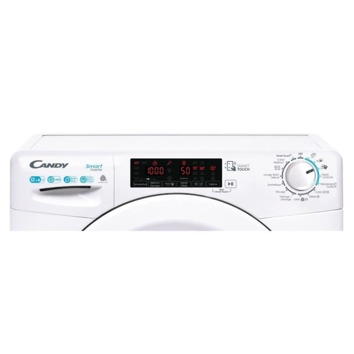 Lave-linge séchant CANDY CSWS4128TWME - 12 / 8 kg - Induction - 1400