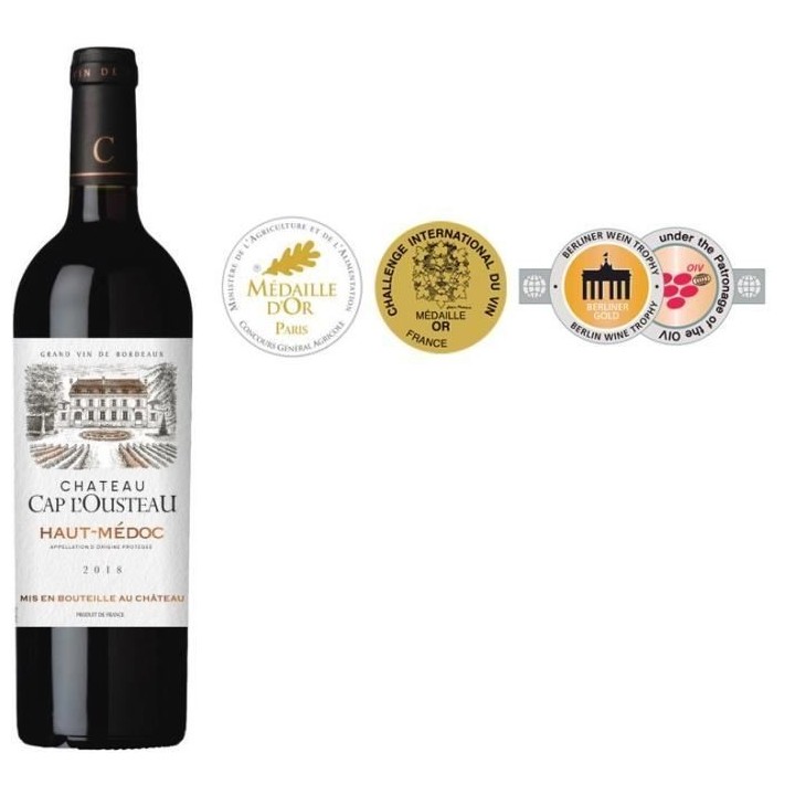 Château Cap l'Ousteau 2018/2020 Haut-Médoc - Vin rouge de Bordeaux