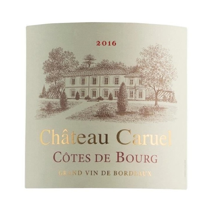 Château Caruel 2016 Côtes de Bourg - Vin rouge de Bordeaux