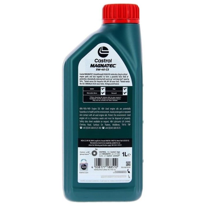 Huile moteur - CASTROL - Magnatec 5W-40 C3 - 1L
