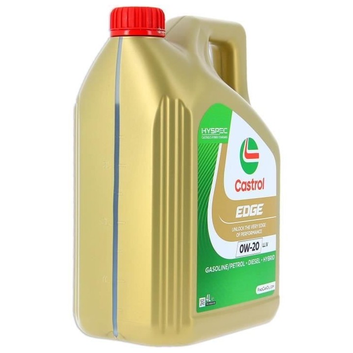 Huile moteur - CASTROL - EDGE 0W-20 LL IV - 4L