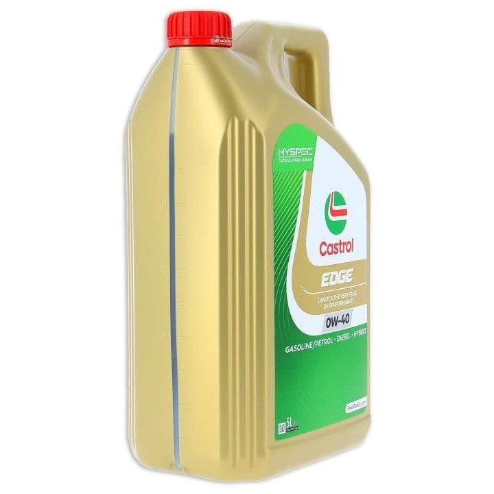 Huile moteur - CASTROL - EDGE 0W-40 - 5L