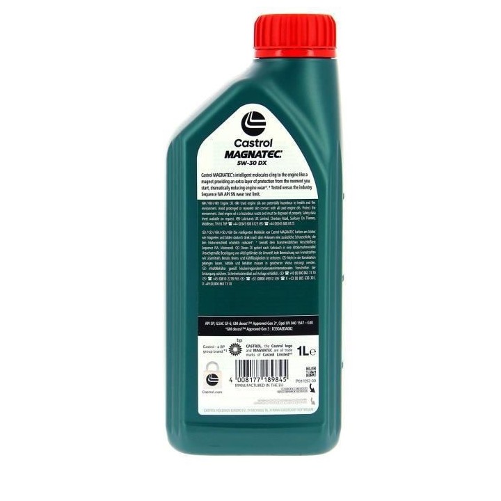 Huile moteur - CASTROL - Magnatec 5W-30 DX - 1L