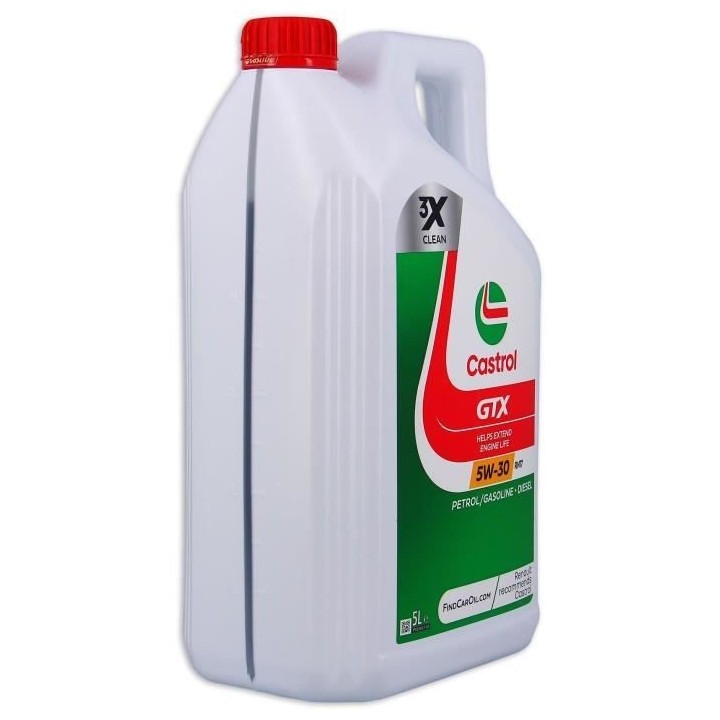 Huile moteur - CASTROL - GTX 5W-30 RN17 - 5L