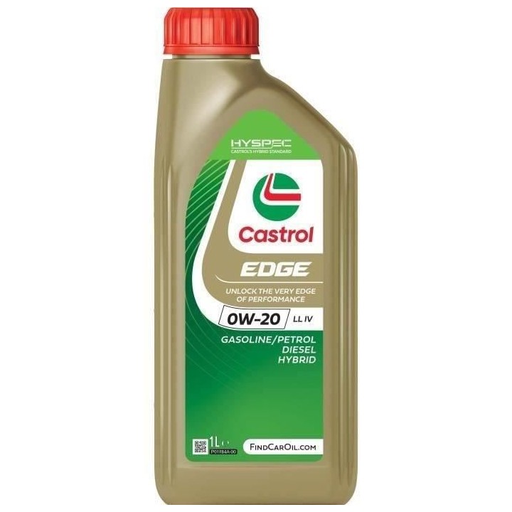 Huile moteur - CASTROL - EDGE 0W-20 LL IV - 1L