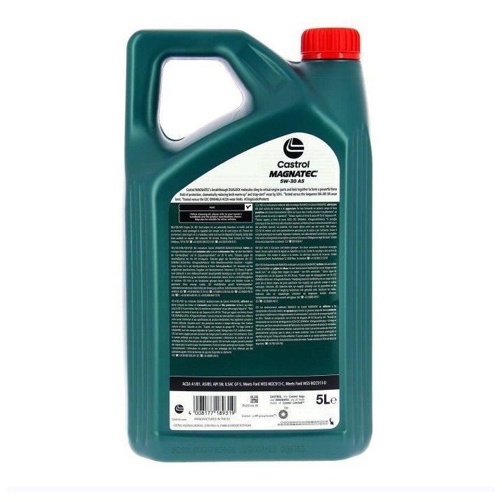 Huile moteur - CASTROL - Magnatec 5W-30 A5 - 5L