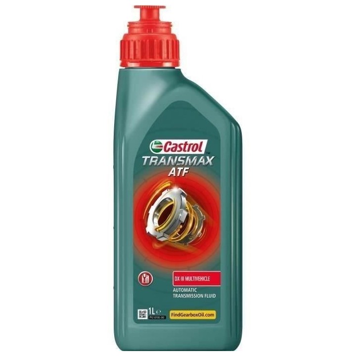 Huile moteur - CASTROL - Transmax ATF DX III Multivehicle - 1L