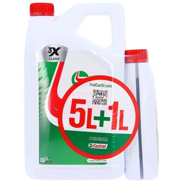 Huile Moteur - CASTROL GTX - 5W-30 C4 - 5L+1L - 057036