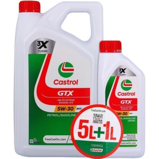 Huile Moteur - CASTROL GTX - 5W-30 RN17 - 5L+1L - 057086
