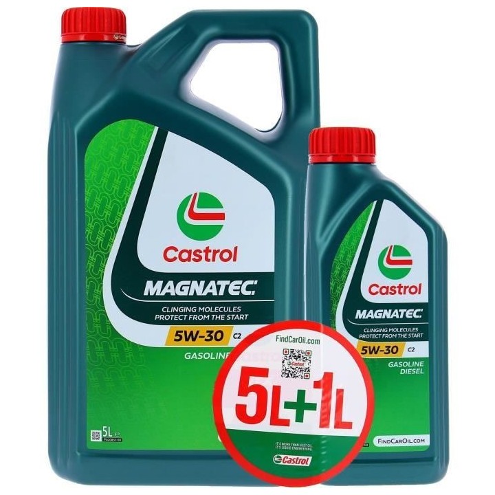 Huile Moteur - CASTROL MAGNATEC - 5W-30 C2 - 5L+1L - 057166