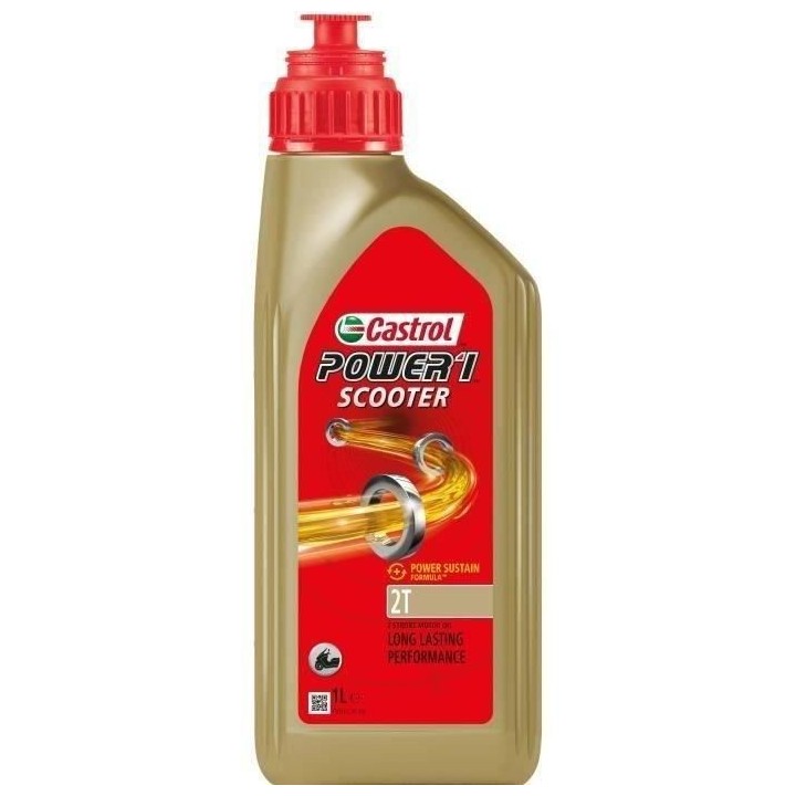 Huile moteur - CASTROL - Power1 Scooter 2T - 1L