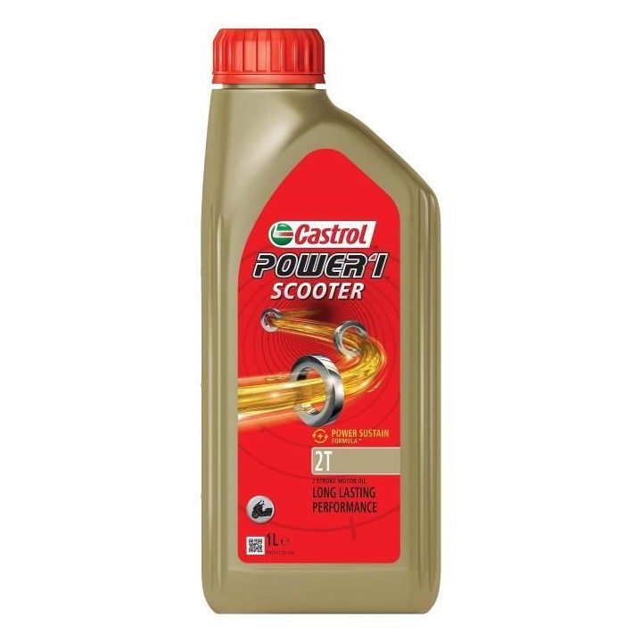 Huile moteur - CASTROL - Power1 Scooter 2T - 1L