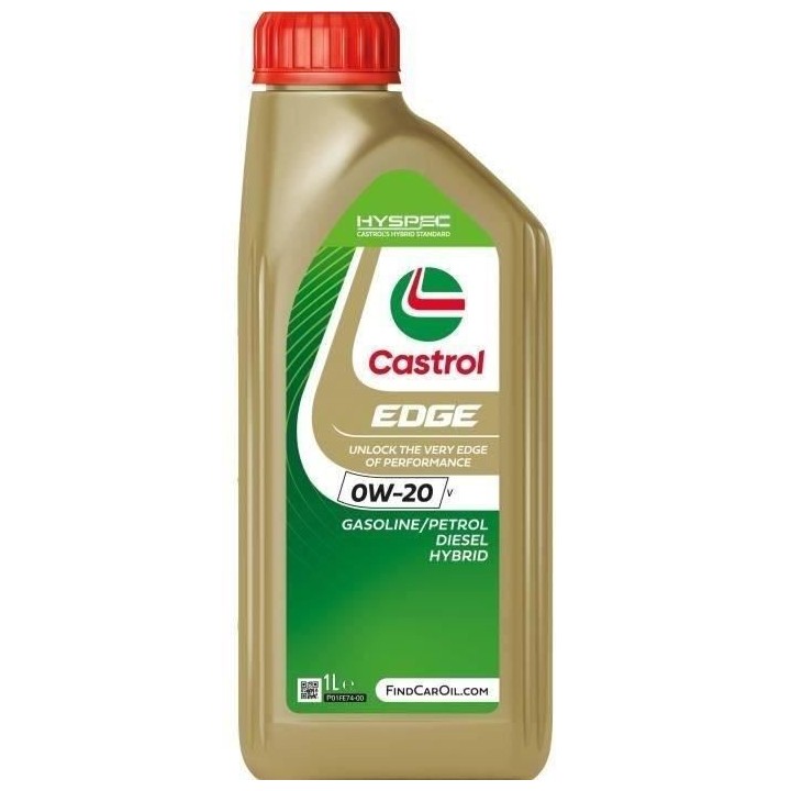 Huile moteur - CASTROL - EDGE 0W-20 V - 1L