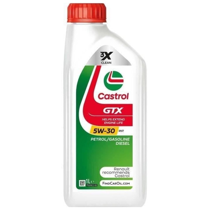 Huile moteur - CASTROL - GTX 5W-30 RN17 - 1L