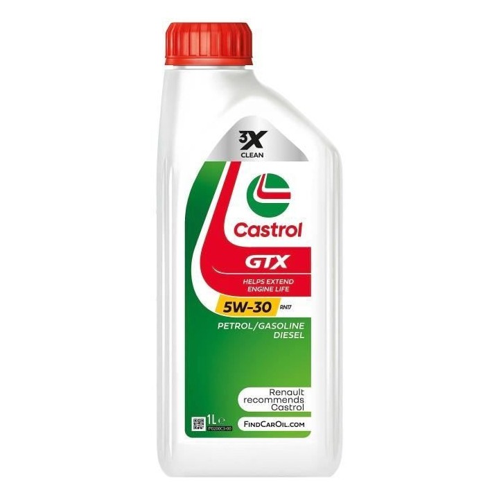 Huile moteur - CASTROL - GTX 5W-30 RN17 - 1L