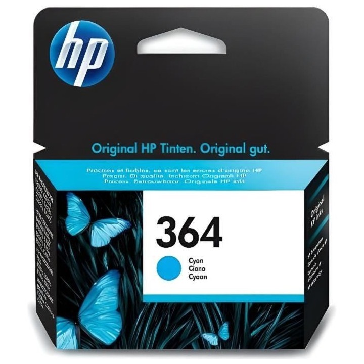 HP 364 Cartouche d'encre cyan authentique (CB318EE) pour HP DeskJet 30
