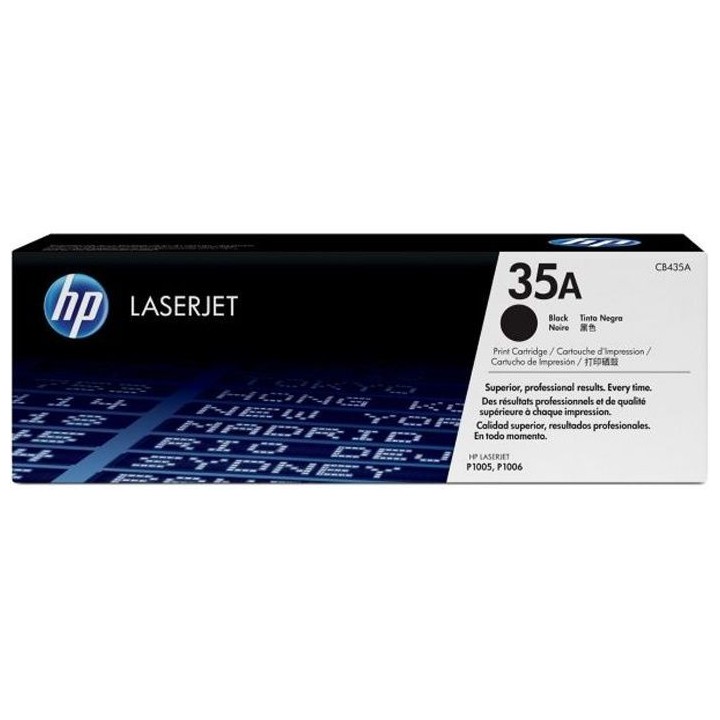 Cartouche de toner HP 35A noir pour imprimantes LaserJet P1005/P1006