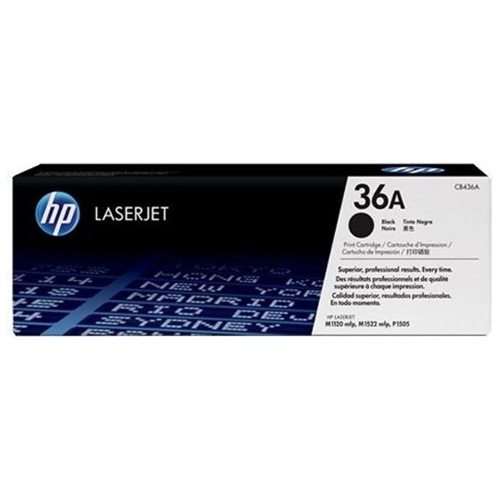 Cartouche de toner HP 36A (CB436A) noir pour imprimantes LaserJet M112