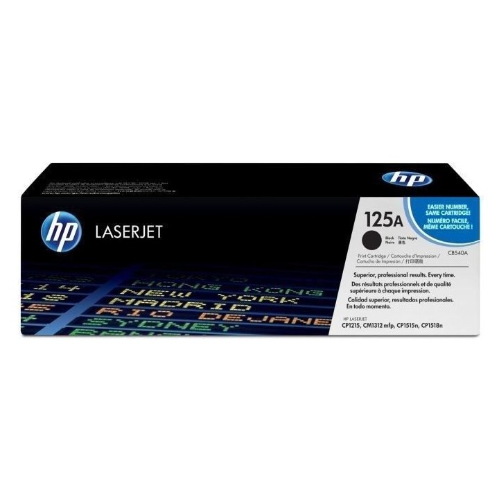 Cartouche de toner HP 125A noir pour imprimantes HP Color LaserJet CP1